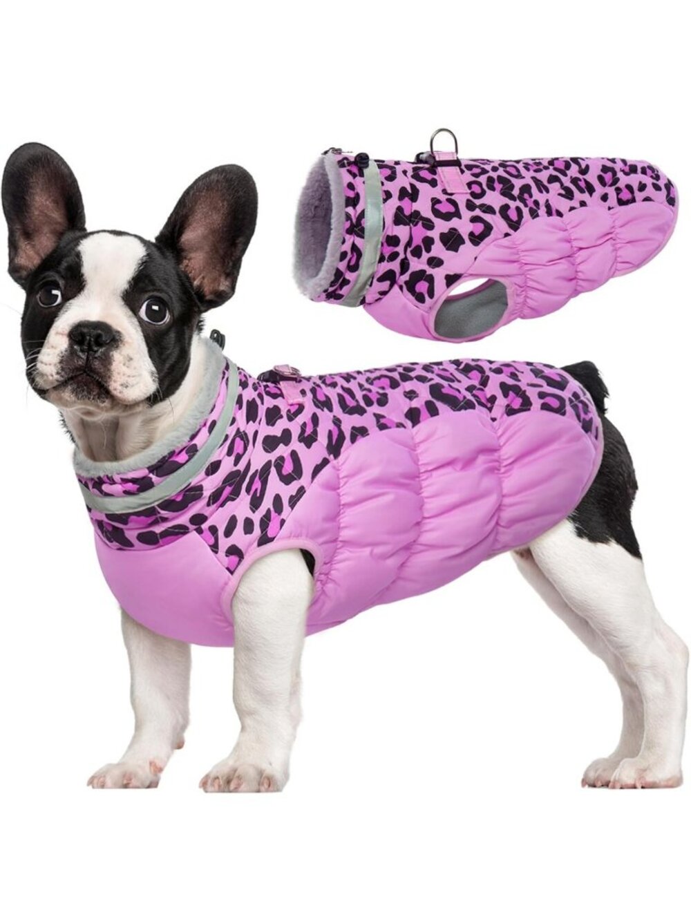 Warm Dog Jacket for Small Dogs with Built-in Harness - Cozy & Stylish Pet